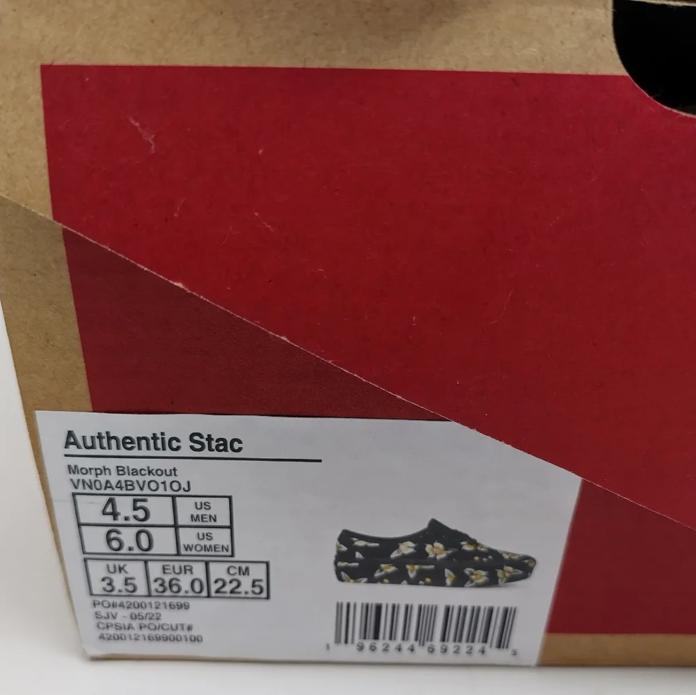 VANS Authentic Stac Morph Glow in the Dark Sneakers 6 - Picture 7 of 10